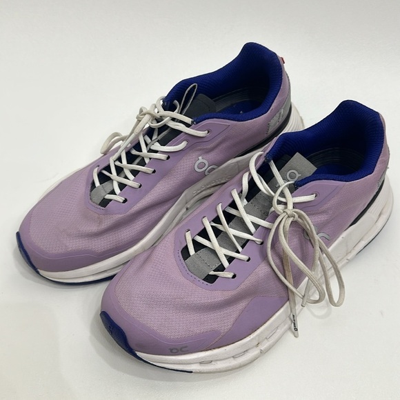 On  Running Cloudtec Purple and White Running Shoes size 7 - Picture 9 of 13